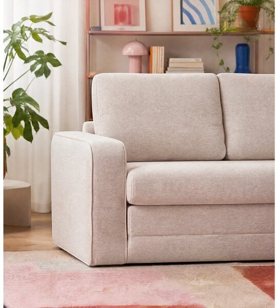 Divano beige allungabile 160 cm Come – Bobochic Paris