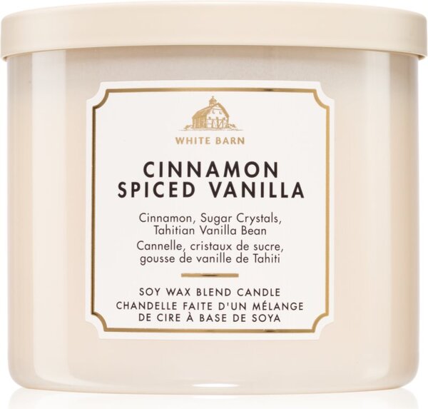 Bath & Body Works Cinnamon Spiced Vanilla candela profumata 411 g