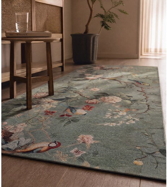 Passatoia verde chiaro lavabile 52x200 cm Ricci Monet – Universal