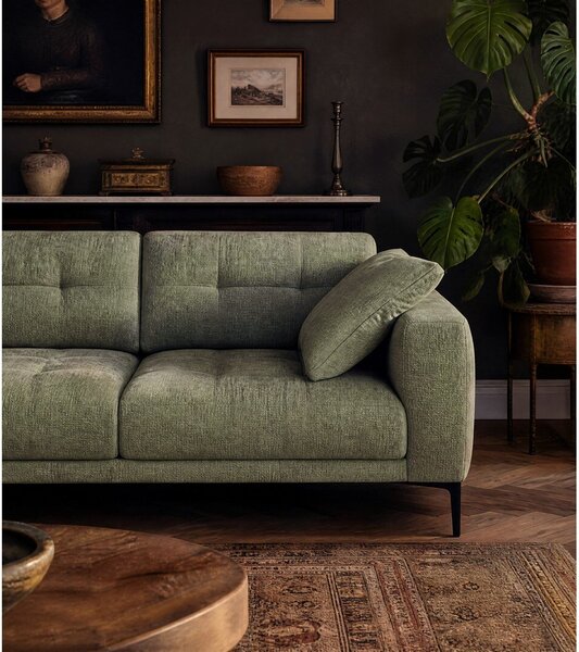 Divano angolare verde (con penisola a sinistra/con chaise lounge) Bemy – Micadoni