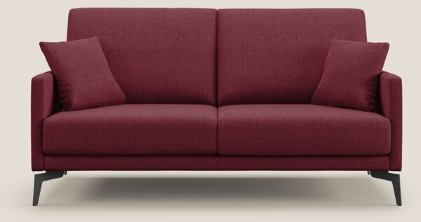 Saturno divano moderno in tessuto morbido impermeabile T03 rosso