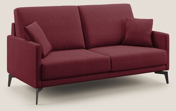 Saturno divano moderno in tessuto morbido impermeabile T03 rosso