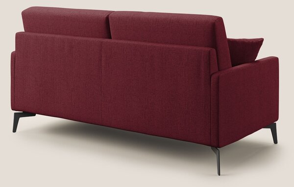 Saturno divano moderno in tessuto morbido impermeabile T03 rosso
