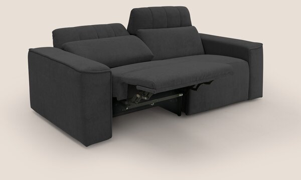 Clark Divano modulare con opzione relax elettrico in tessuto smacchiab