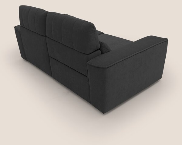 Clark Divano modulare con opzione relax elettrico in tessuto smacchiab