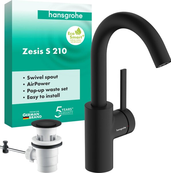 Hansgrohe Zesis S Miscelatore per lavabo Nero