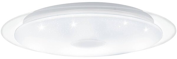 Eglo 98324 LANCIANO 1 plafoniera LED 33W Ø560mm Bianco Cromo CCT colore luce controllabile dimmerabile