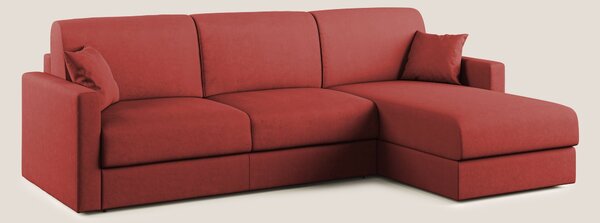 Chris Divano letto angolare con penisola in microfibra smacchiabile T1