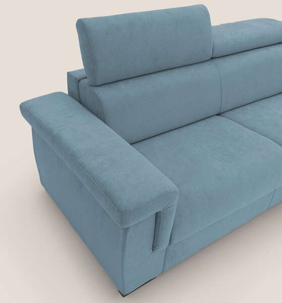 Bjorn divano letto sfoderabile con materasso H18 cm e poggiatesta recl