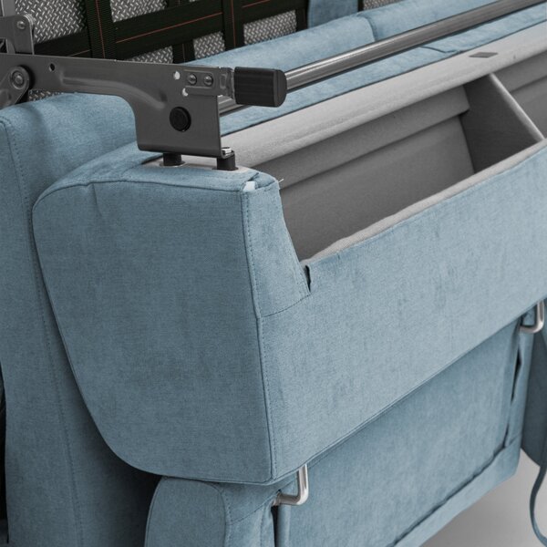 Bjorn divano letto sfoderabile con materasso H18 cm e poggiatesta recl