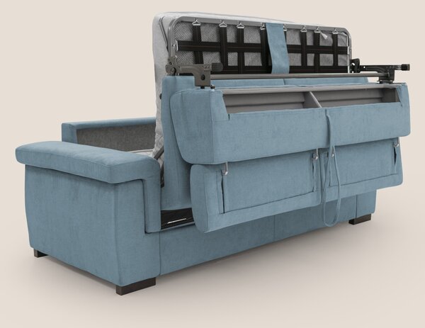 Bjorn divano letto sfoderabile con materasso H18 cm e poggiatesta recl