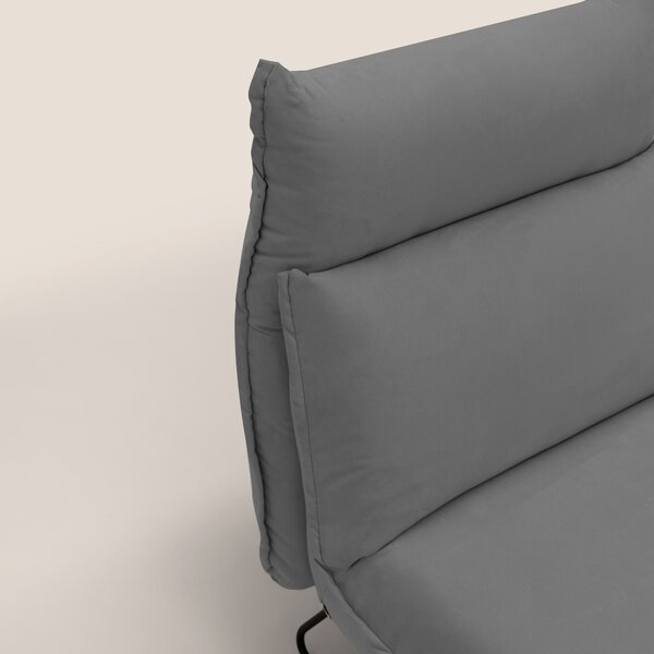 Tessa Poltroncina dal design moderno in morbida microfibra smacchiabil