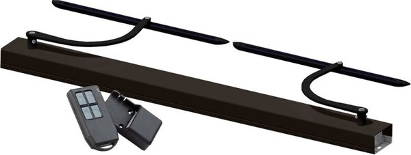 Slid'Up MW100 Tapparella elettrica radio nera per 2 ante, fino a 150 cm