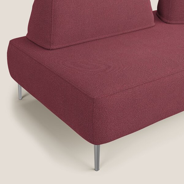 Newton divano modulare con schienali movibili T07 rosso