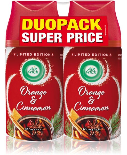 Air Wick Magic Winter Orange & Cinnamon deodorante CONFEZIONE DUO 2x250 ml