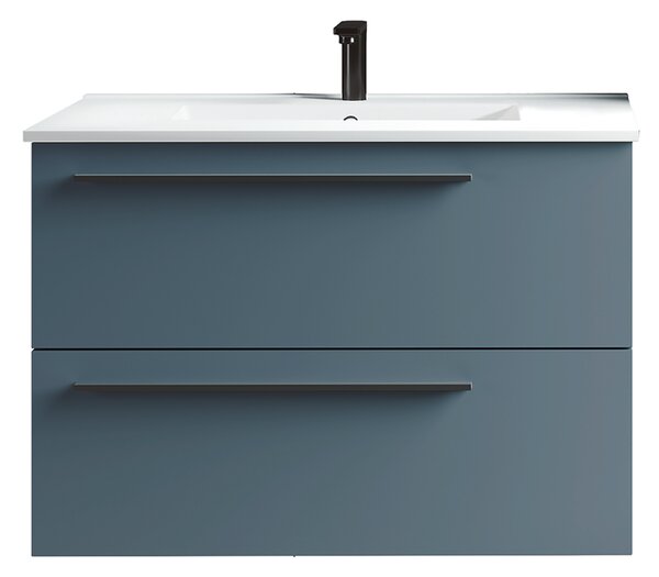 Mobile da bagno sotto lavabo senza top L 80 x P 45 x H 55 cm in agglomerato Blu