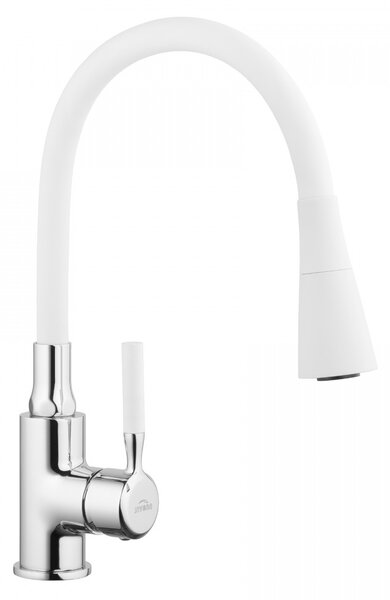 Pogo Trend Miscelatore Lavello Con Bocca Girevole 2f Bianco