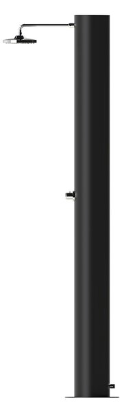 Doccia Solare da Giardino 70 L Soffione Eco Rain e Miscelatore Temporizzato Arno TN Nero Opaco