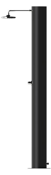 Doccia Solare da Giardino 70 L Soffione Eco Rain e Miscelatore Temporizzato Arno TN Nero Opaco