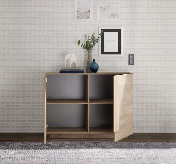 Madia Design Moderno 2 Ante Jupiter 120x44x90 cm Noce Mercure