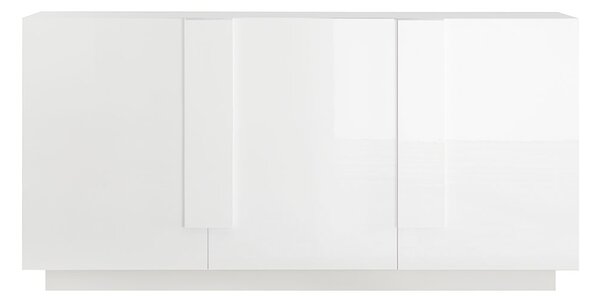 Madia Design Moderno 3 Ante Jupiter 182x44x90 cm Bianco laccato lucido