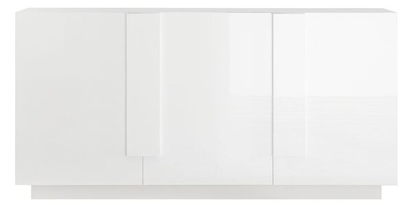Madia Design Moderno 3 Ante Jupiter 182x44x90 cm Bianco laccato lucido