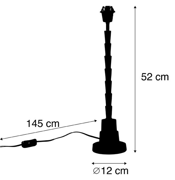 Lampada da tavolo Art Déco bronzo senza paralume - Pisos