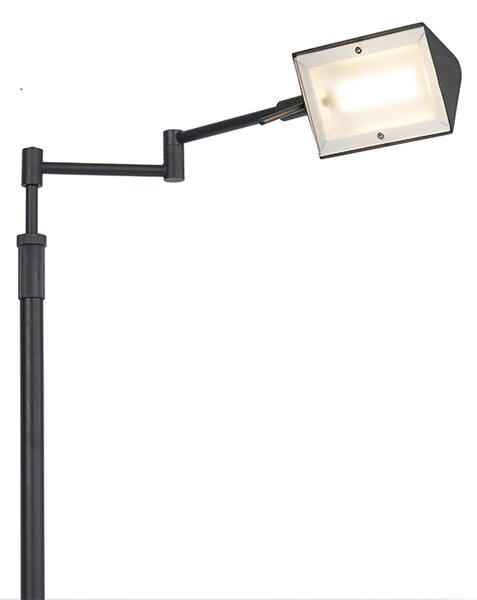 Lampada da terra di design nera con LED e dimmer touch - Notia