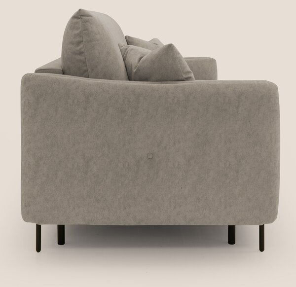 Gregory Divano letto con materasso h18 cm in microfibra effetto vellut