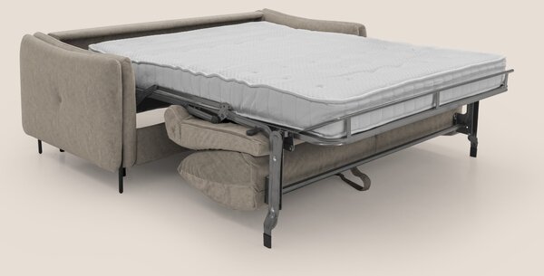 Gregory Divano letto con materasso h18 cm in microfibra effetto vellut