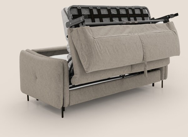 Gregory Divano letto con materasso h18 cm in microfibra effetto vellut