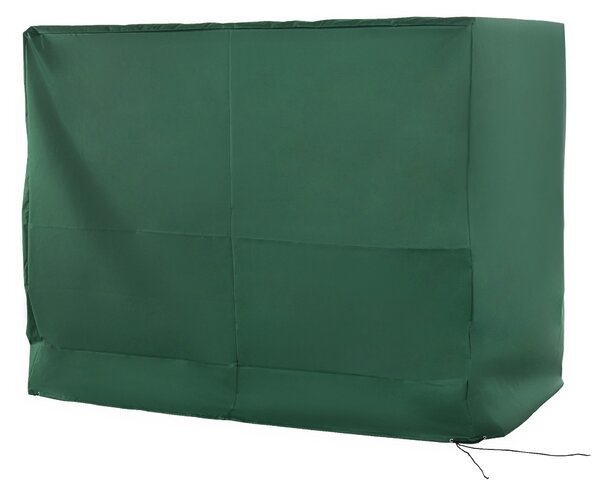 Copertura per Dondolo da Giardino a 3 Posti 240x133x185 cm Tessuto Oxford con Chiusura a Corda Verde Verde
