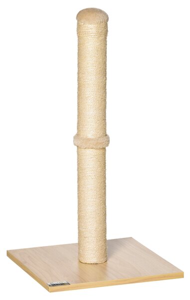 Tiragraffi per Gatti con Palo in Sisal Alto 60 cm Beige