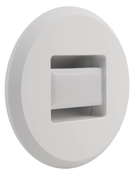 MEGAMAN Luci LED da incasso Tina, bianca, Ø 9 cm, orientabile Tina, Bianco / Opale, Soggiorno / Sala da pranzo, Plastica, Moderno, Applique