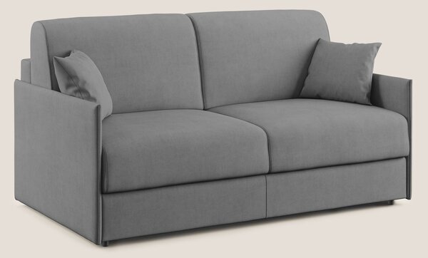 Evans Divano letto in morbido tessuto impermeabile T02 grigio