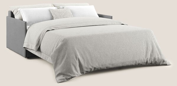Evans Divano letto in morbido tessuto impermeabile T02 grigio