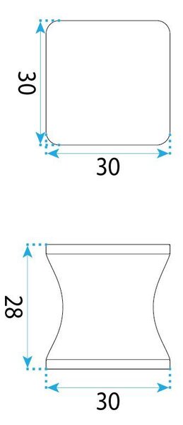 Maniglia per porta doccia Rea 04 Chrome
