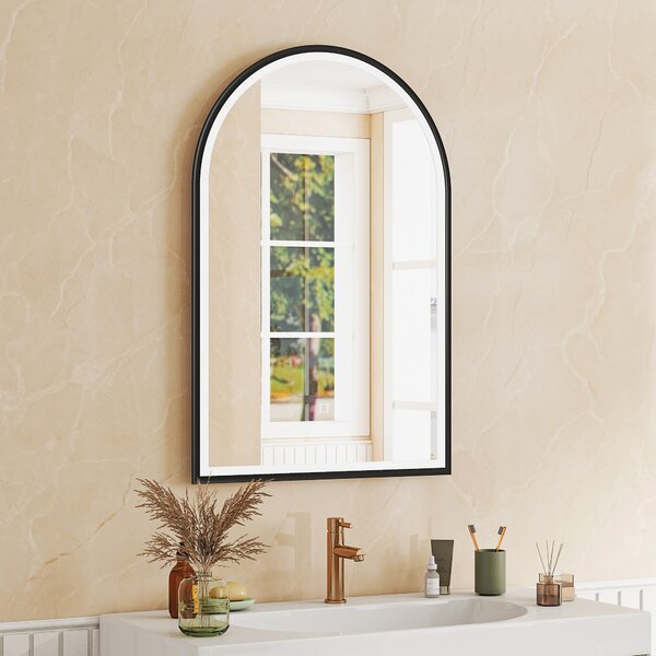 HOMCOM Specchio da Bagno con 3 Colori di Luce, Luminosità Regolabile e Funzione Antiappannamento, 60x4x90 cm, Nero | Aosom Italy