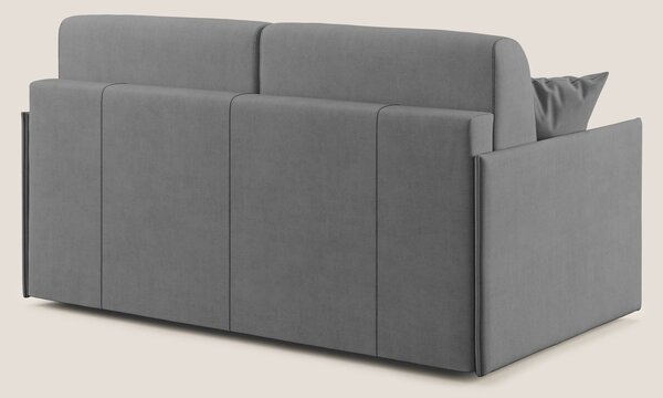 Evans Divano letto in morbido tessuto impermeabile T02 grigio