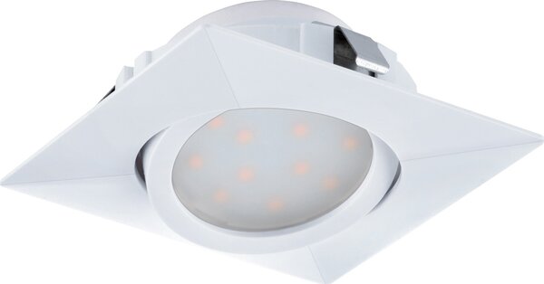 Faretto Ad Incasso Contemporaneo Pineda Policarbonato Bianco 3 Led 4,9W