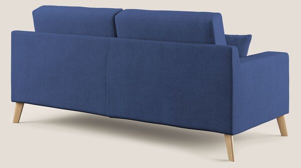 Danish divano moderno in tessuto morbido impermeabile T02 blu