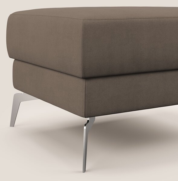 Star Pouf con piedini alti in tessuto impermeabile T02 marrone