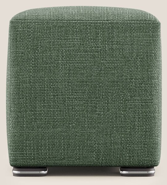 Cube pouf in morbido tessuto impermeabile ad intreccio melangiato T06