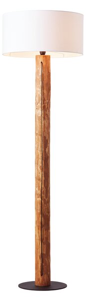 Lampada da terra Jimena legno, in legno, con paralume in tessuto, H 164 cm, BRILLIANT