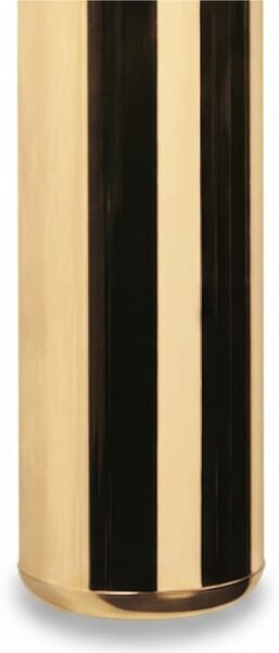 Porta scopino in Ottone da appoggio o a muro Dimensioni 8x8x h 35,5 cm LIBERTY finitura ORO Lucido