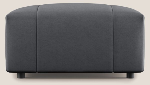 Giotto pouf in morbida microfibra effetto velluto impermeabile idrorep