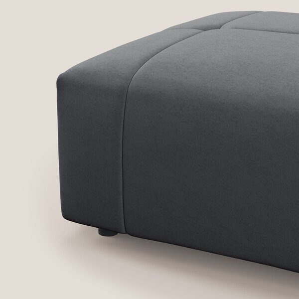 Giotto pouf in morbida microfibra effetto velluto impermeabile idrorep