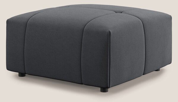 Giotto pouf in morbida microfibra effetto velluto impermeabile idrorep