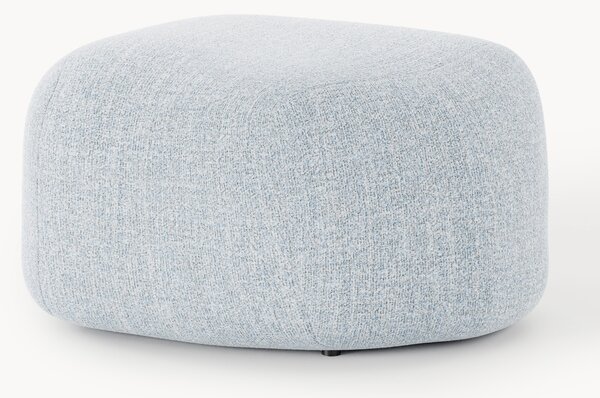Pouf ovale in bouclé Wolke