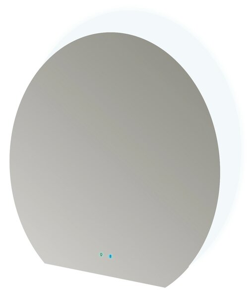 Specchio con illuminazione integrata bagno ovale Bluetooth + Touch L 109 x H 100 cm BADEN HAUS